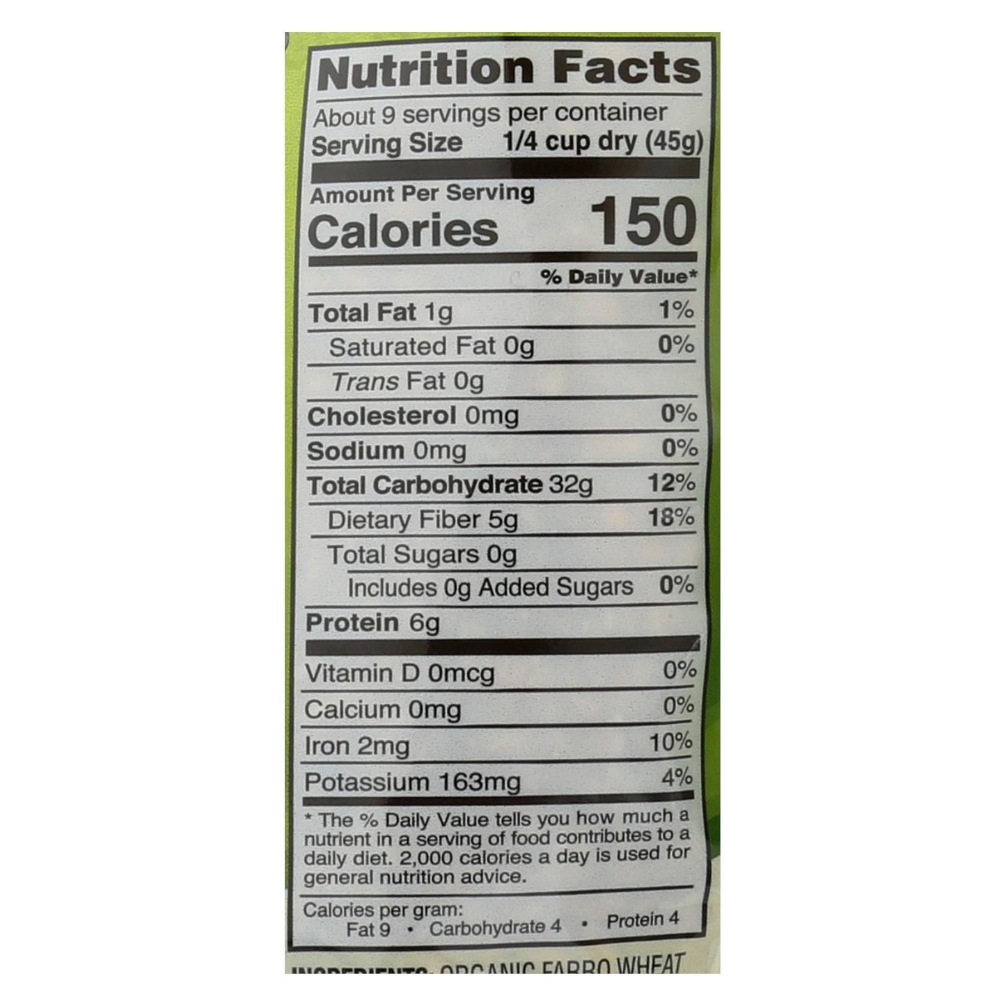Nature's Earthly Choice Pearled Farro - Italian - Case Of 6 - 14 Oz. image 3