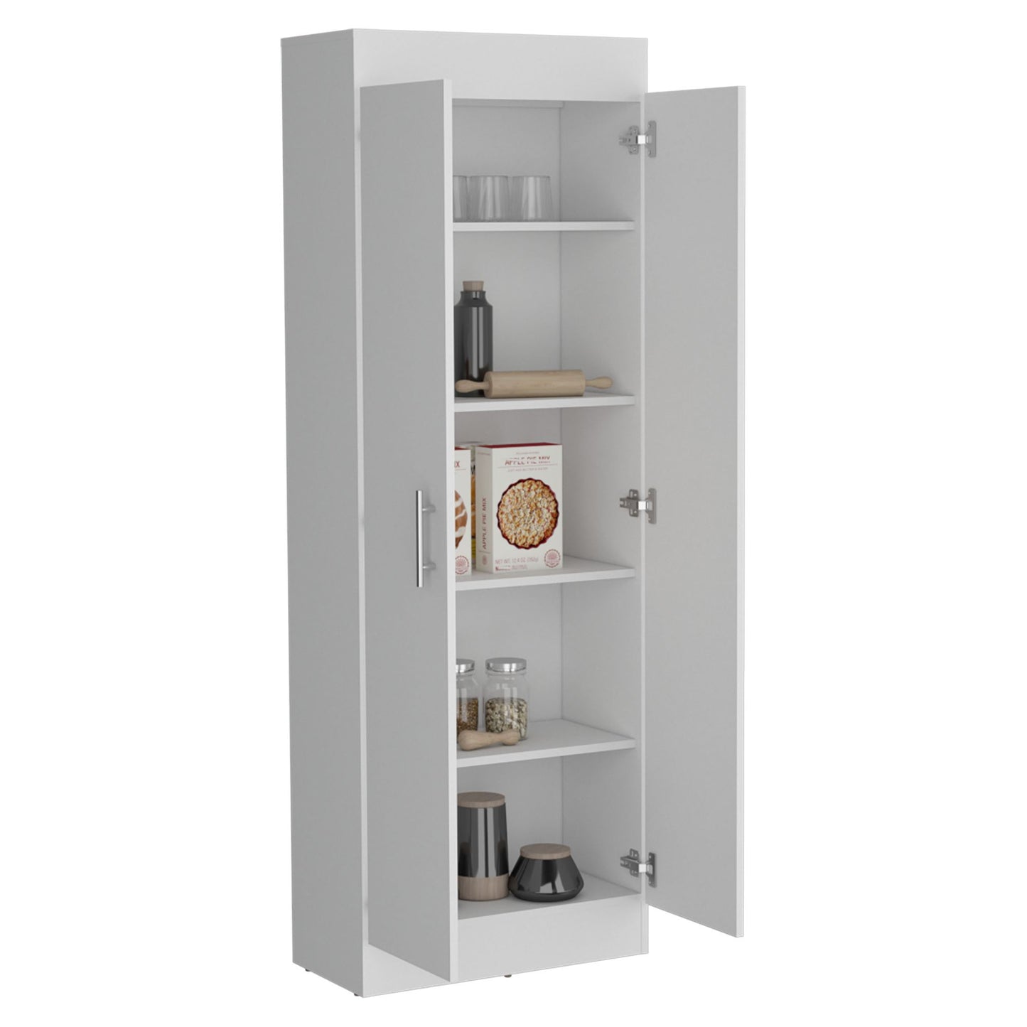 Nepal Pantry Cabinet, Space-Efficient 2-Door Design with Multiple Shelves image 7