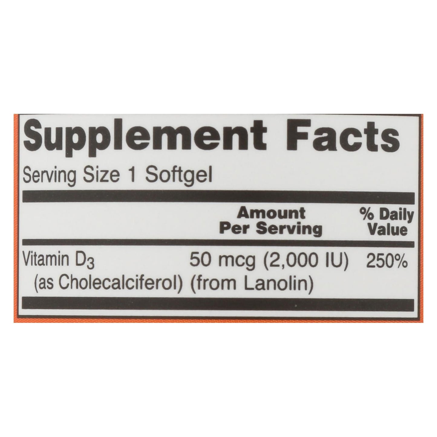 Now Foods - Vitamin D-3 2000iu - 1 Each-120 Sgel image 3