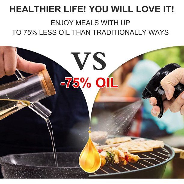Oil Sprayer 8 oz Olive, Oil Mister Fryer, Canola Spritzer, Salad, Baking, Frying, BBQ image 9