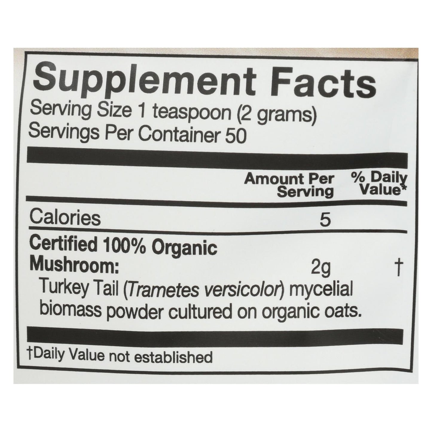 Om - Trkey Tail Organic Powder 100grm - 1 Each - 3.5 Oz image 3