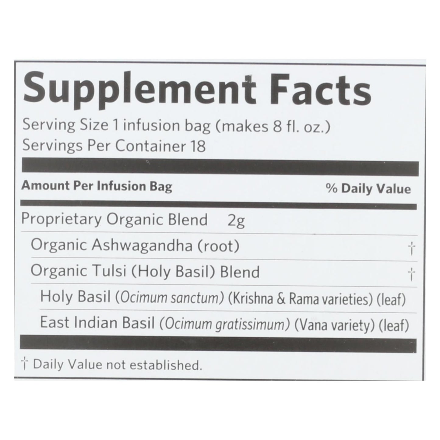 Organic India - Tulsi Ashwagandha - Case Of 6 - 18 Ct image 4