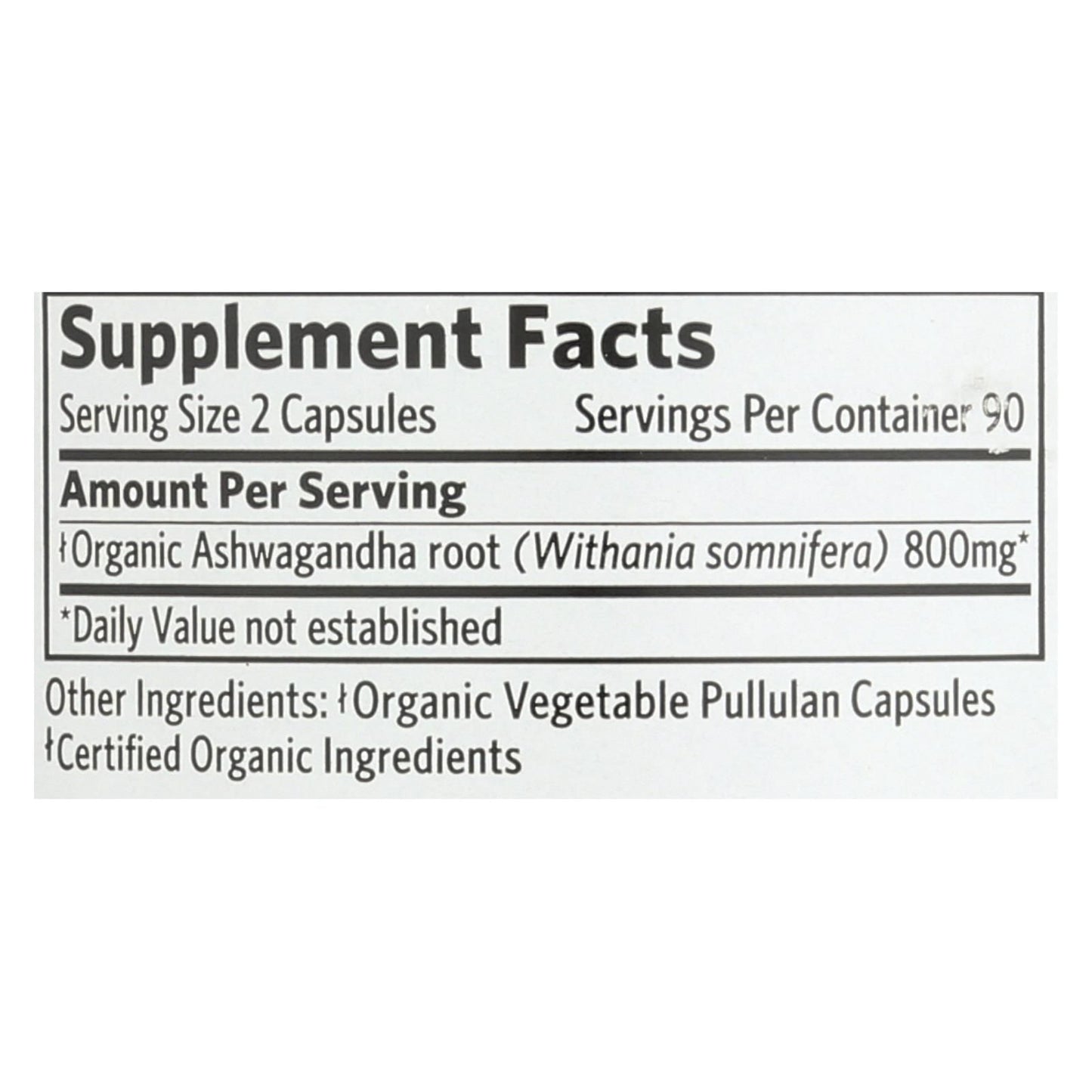 Organic India Ashwagandha Capsules - Bottle - 180 Vege Capsules image 3