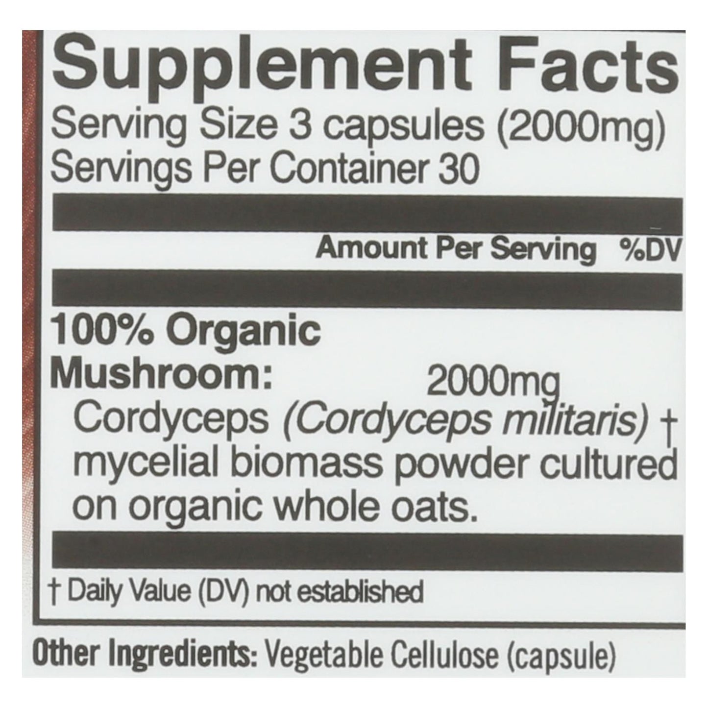 Organic Mushroom Nutrition - Mush Sprfd Crdycpts Caps - 1 Each - 90 Ct image 4