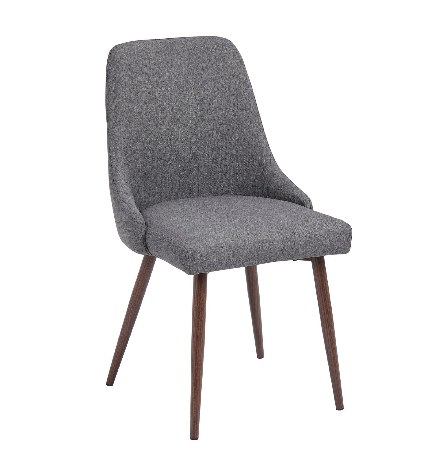 Oslo Modern Upholstery Side Dining Chair Set of 2, Grey image 5