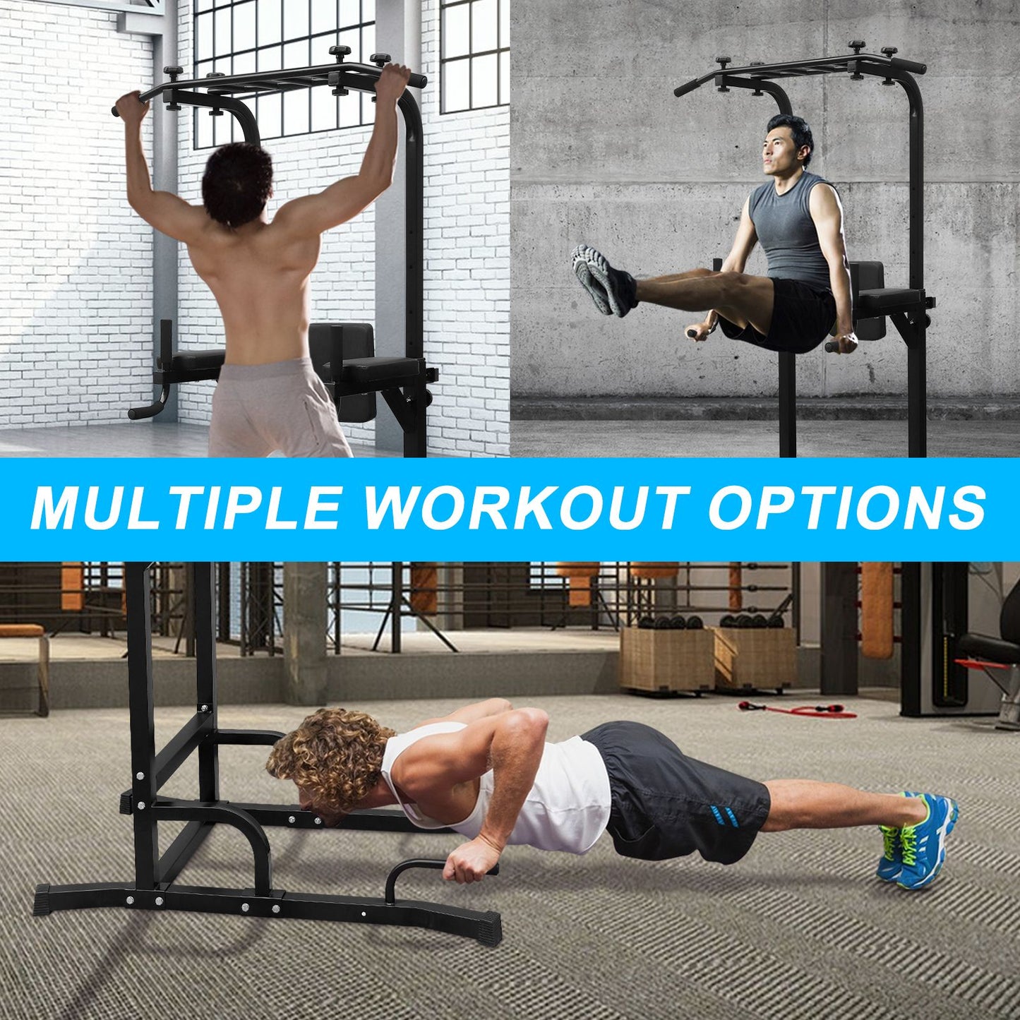 Power Tower Pull Up Bar Workout Dip station for Strength Training, Suitable for Home Gym Fitness image 7