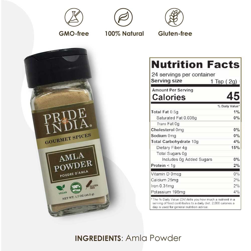 Pride of India – Amla Powder – Gourmet Spice – Tangy & Savory – Pure Indian Gooseberry Ground – Antioxidant Rich – GMO/G image 5