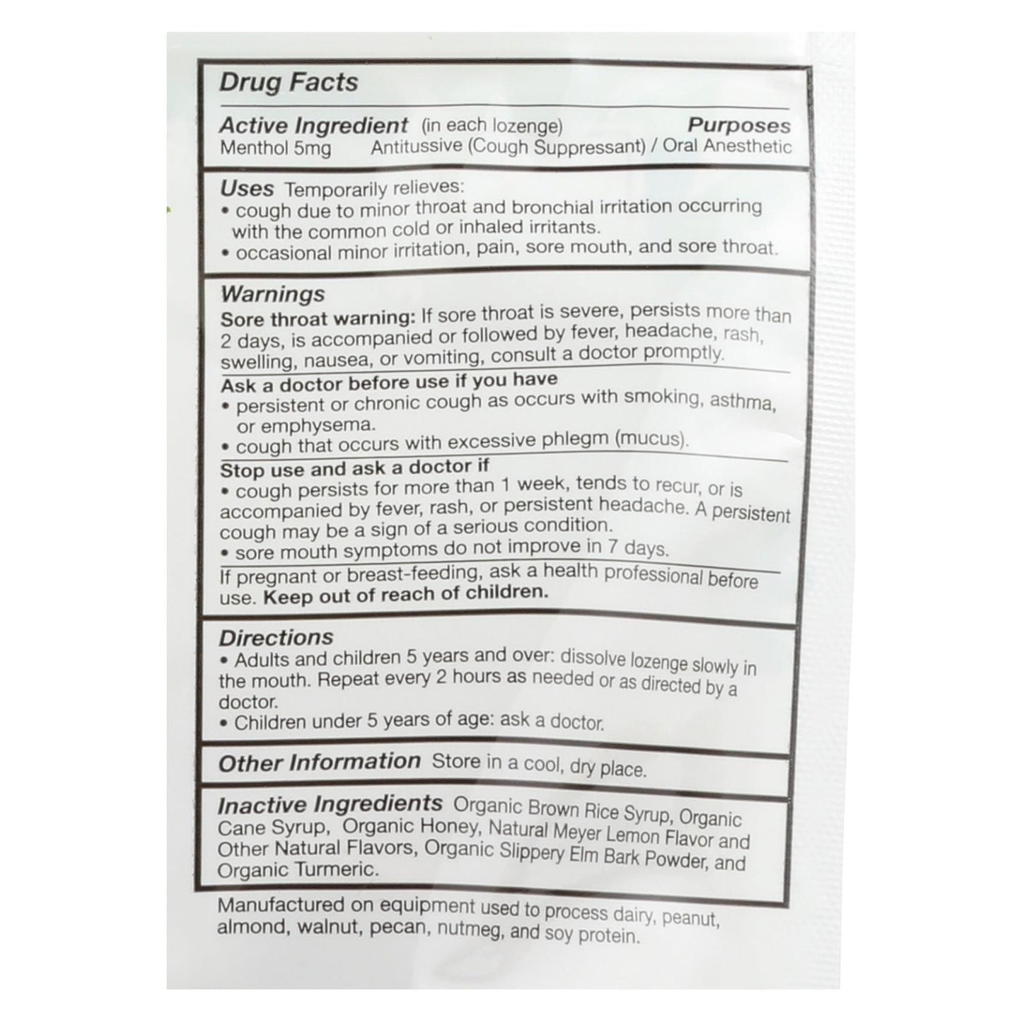 Quantum Research Organic Cough Relief Lozenges - Meyer Lemon & Honey - 18 Count image 2