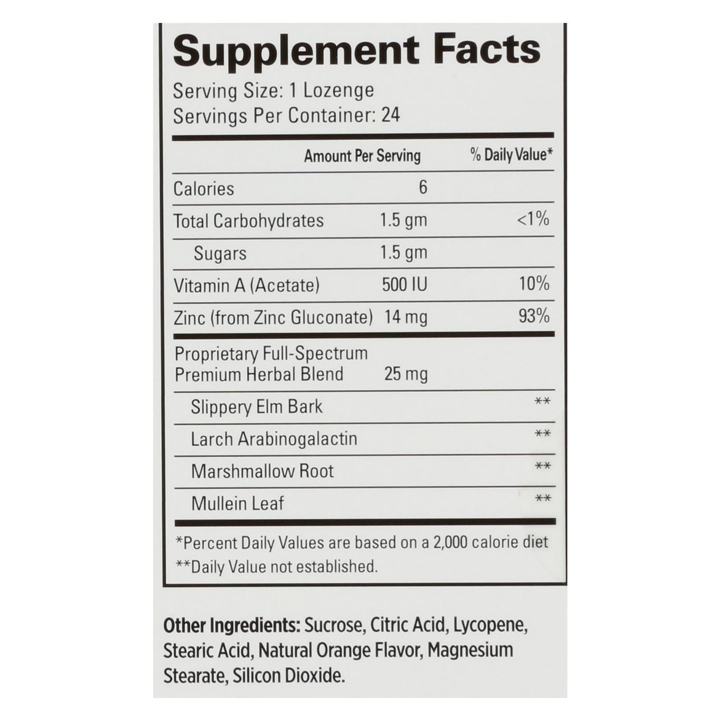 Quantum Therazinc Cold Season Plus Lozenges Orange - 14 Mg - 24 Lozenges image 3