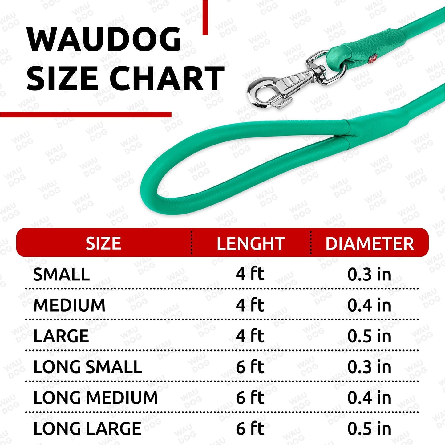 Rolled Leather Dog Leash 4Ft * 0.4 in for Small Medium and Large Dogs Heavy Duty Leather Puppy Leash for Outdoor Walking image 6
