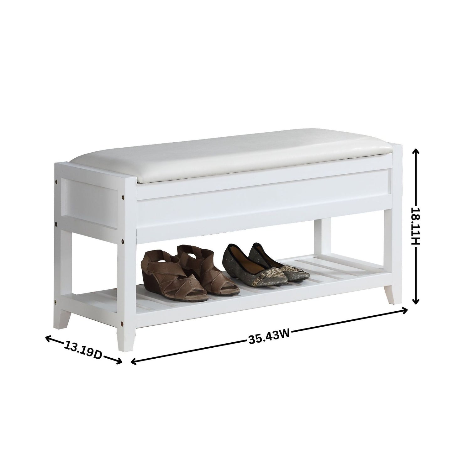 Rouen Seating Bench with Shoe Storage, Espresso image 6