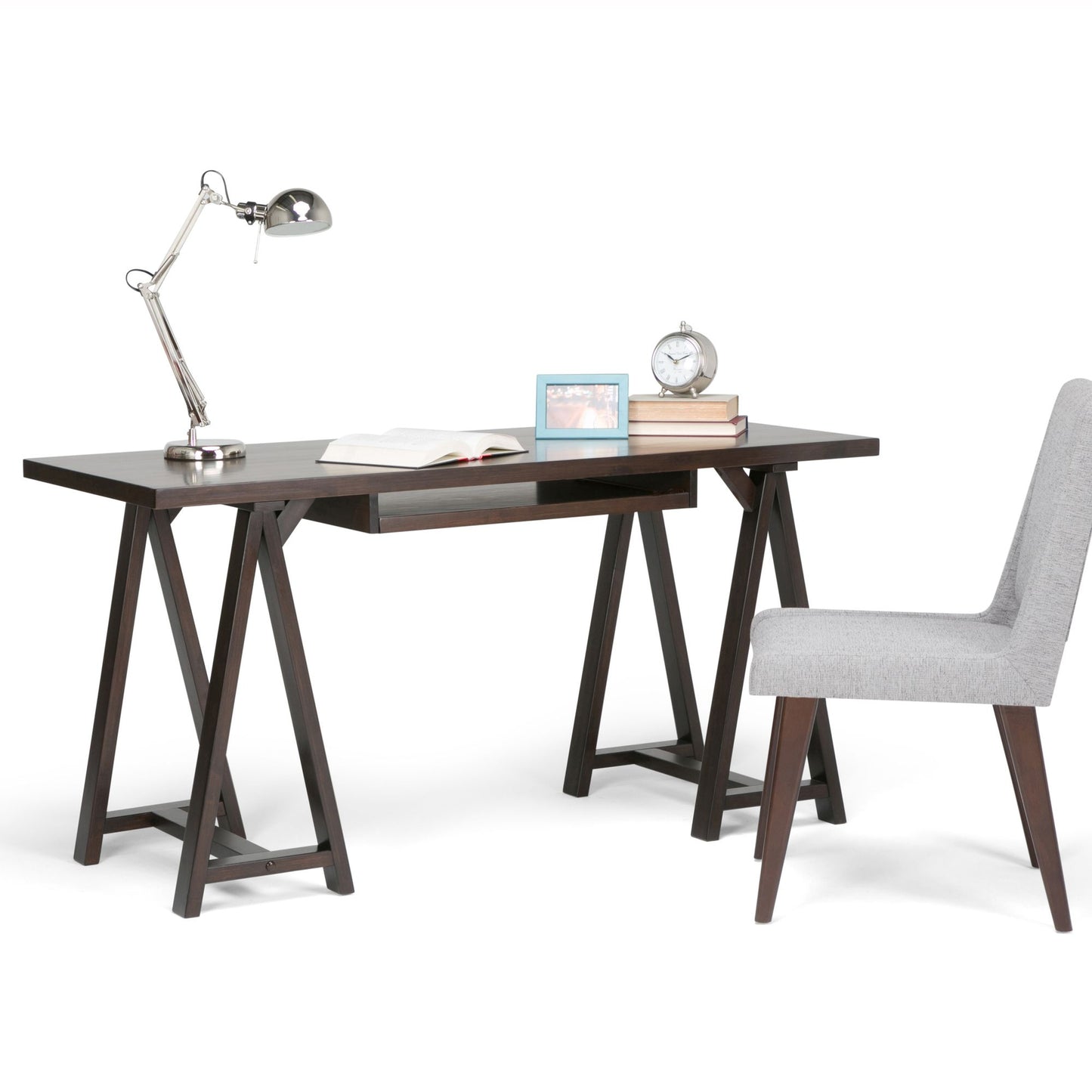 Sawhorse - Desk - Dark Chestnut Brown image 9