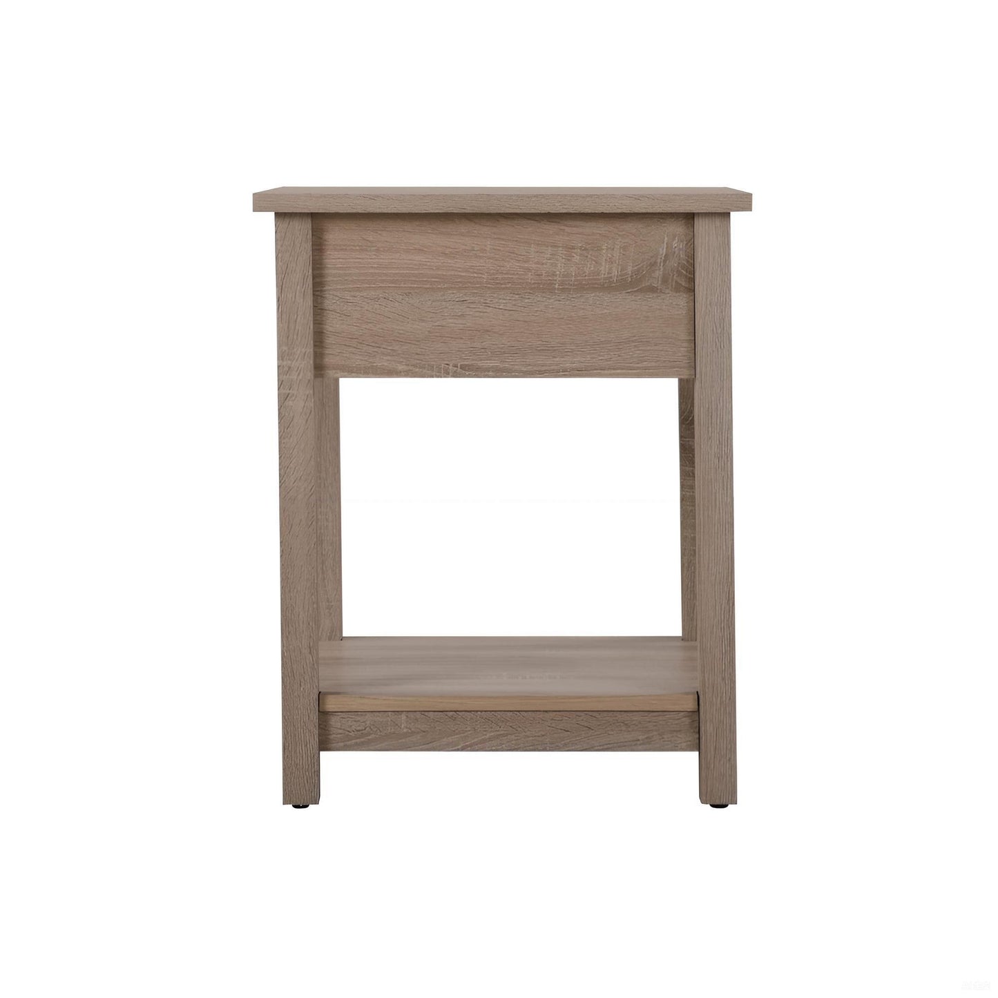 Sleek Contemporary Nightstand In Sandle Wood image 5
