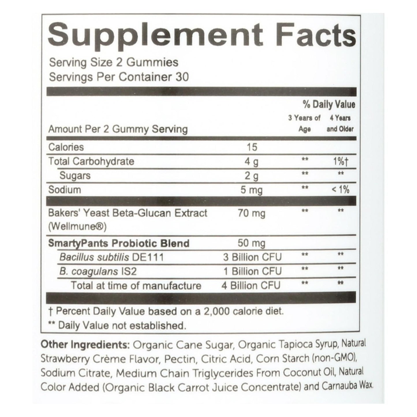 Smartypants Kids Probiotic - Straw Creme - 60 Count image 3