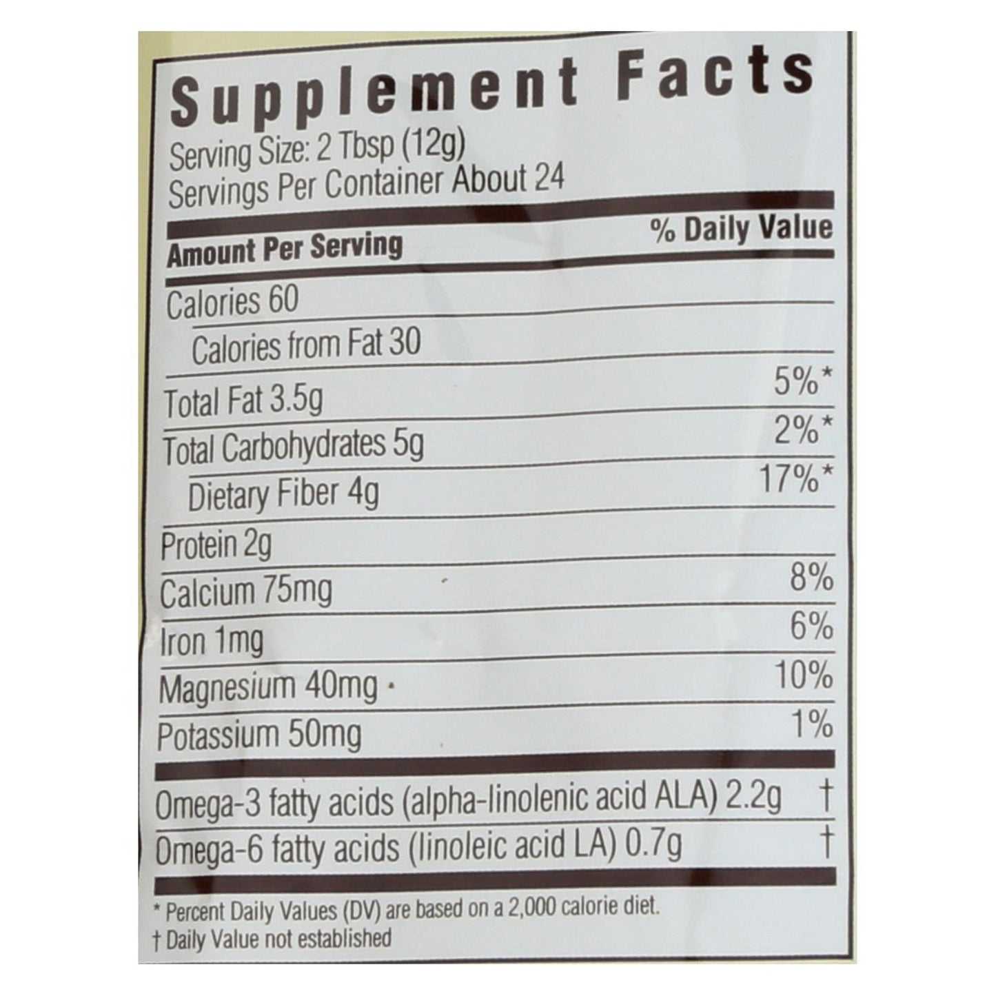 Spectrum Essentials Organic Chia Seed - Ground - 10 Oz image 1