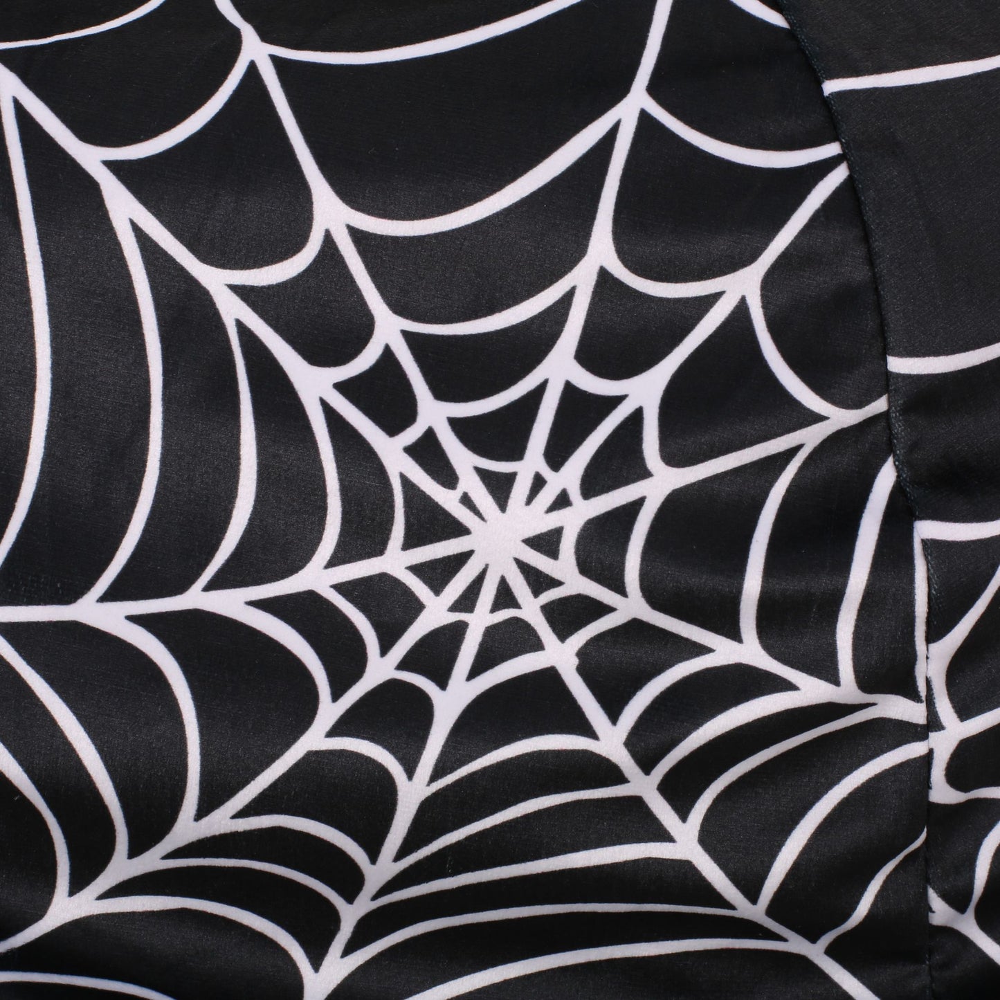 Spiderweb 3 Foot Holloween Bean Bag, Black and White image 5