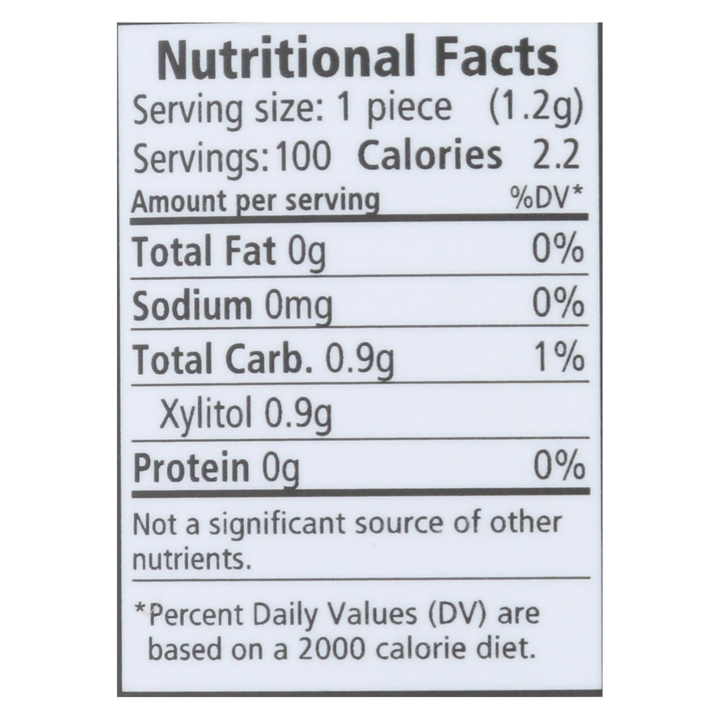 Spry Chewing Gum - Xylitol - Peppermint - 100 Count - 1 Each image 3