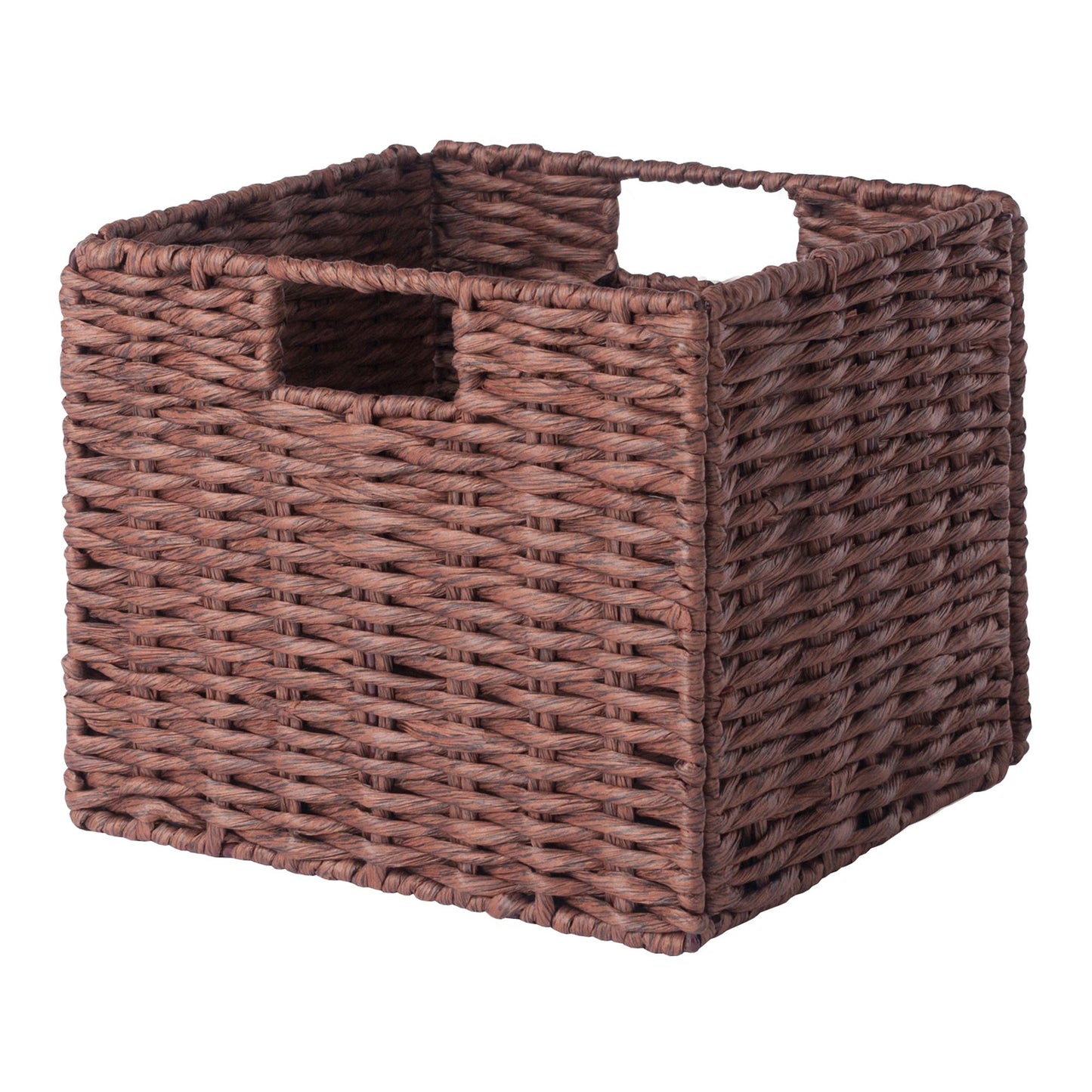 Tessa 3-Pc Woven Rope Basket Set; Foldable; Walnut image 15