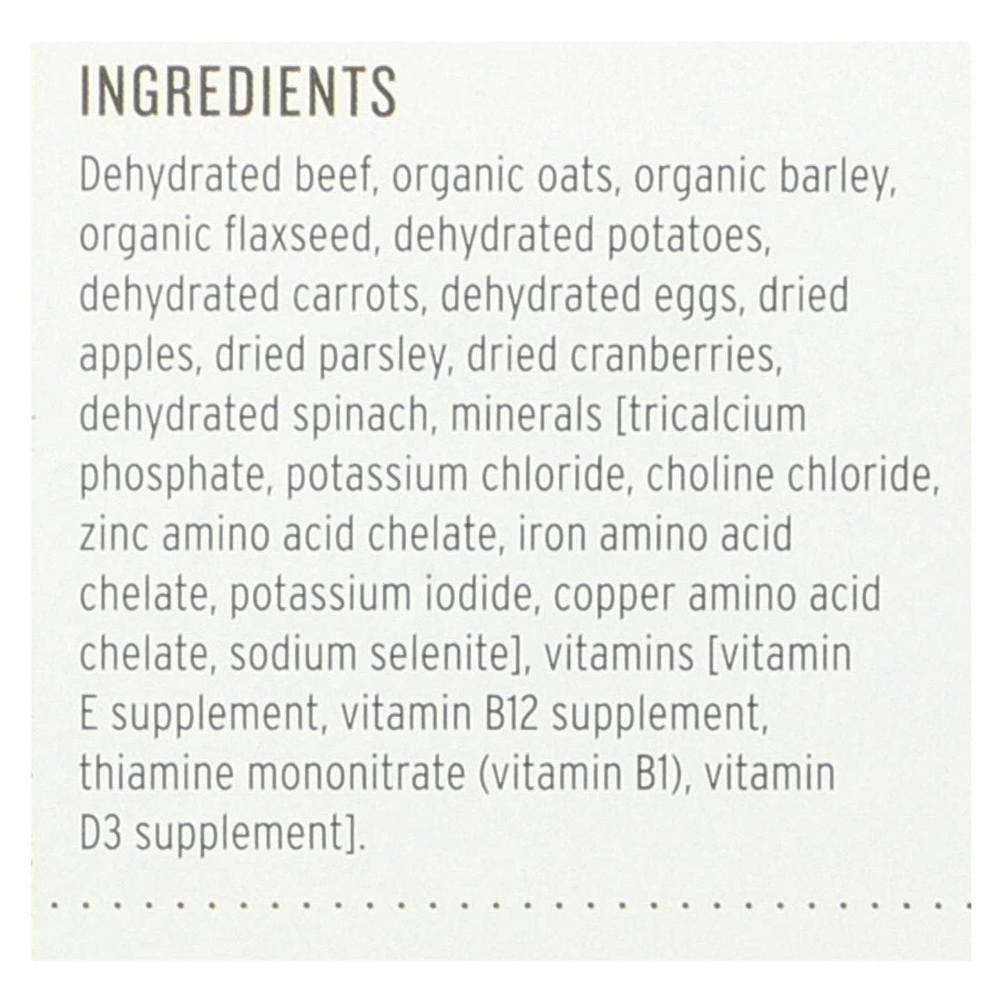 The Honest Kitchen - Dog Food - Whole Grain Beef Recipe - Case Of 6 - 2 Lb. image 3