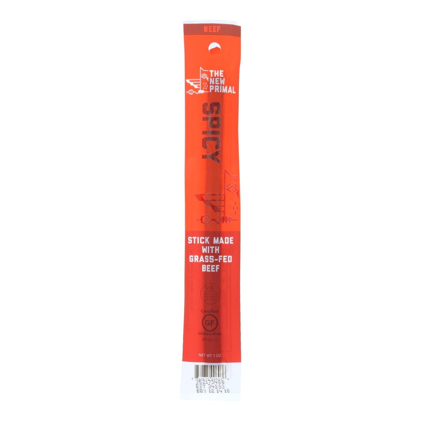 The New Primal Beef Sticks - Spicy - Case Of 20 - 1 Oz. image 1