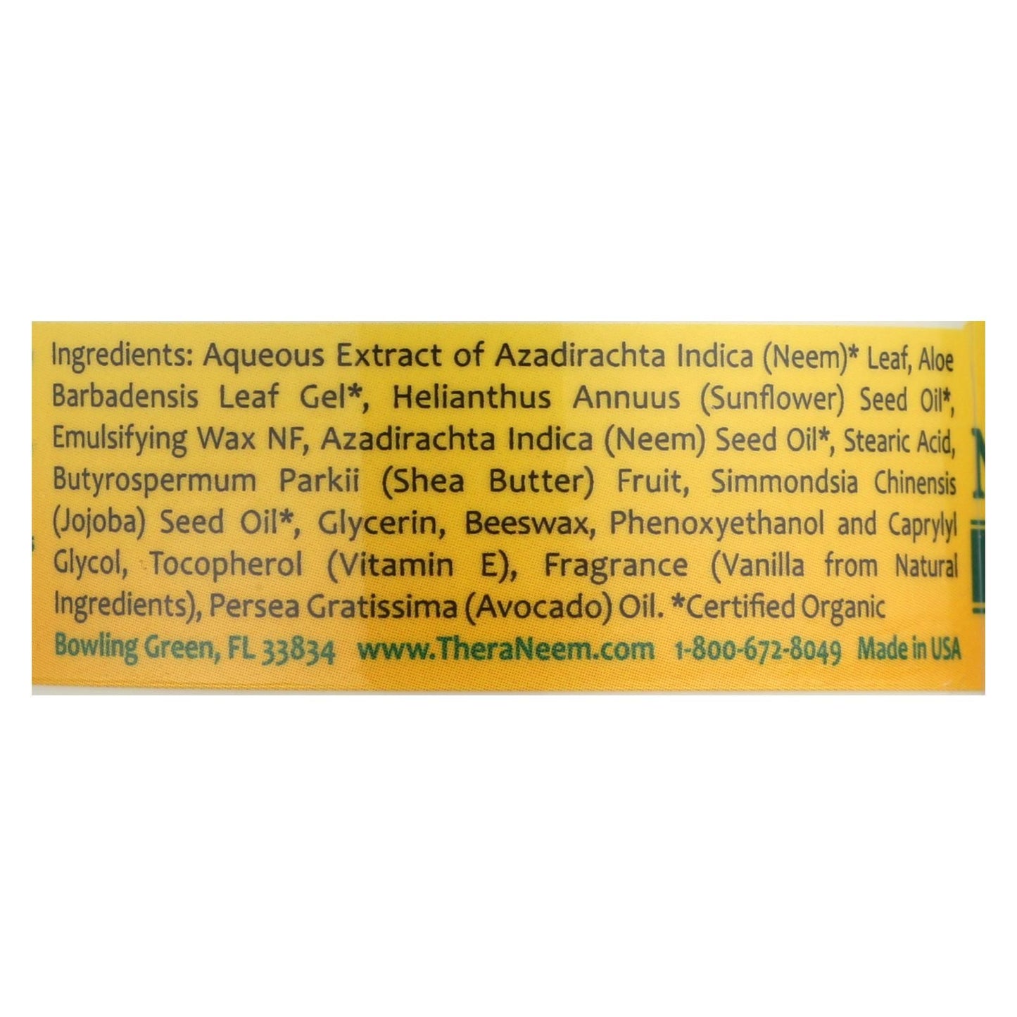 Theraneem Naturals Original Vanilla Neem Cream - 1 Each - 2 Fz image 3