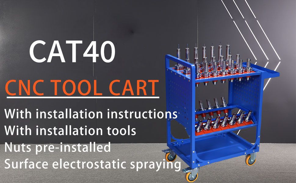 Tool Cart 40 Taper Tool Holder CNC Tool Cart CAT40 tool trolley BT40 Service Carts CNC machine tool service cart (CAT40 image 13