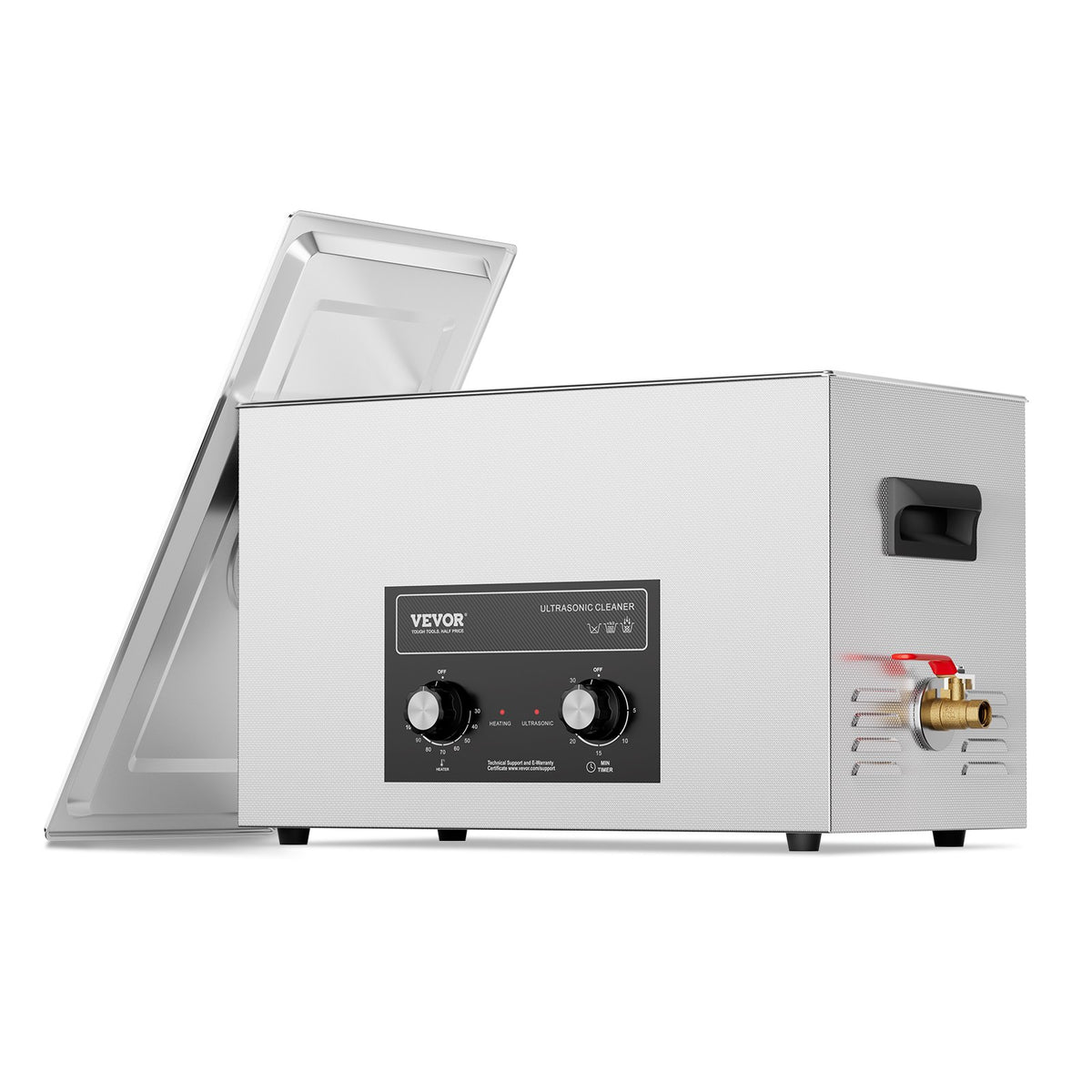 VEVOR Professional Ultrasonic Cleaner with Heater and Timer, 30 L / Digital