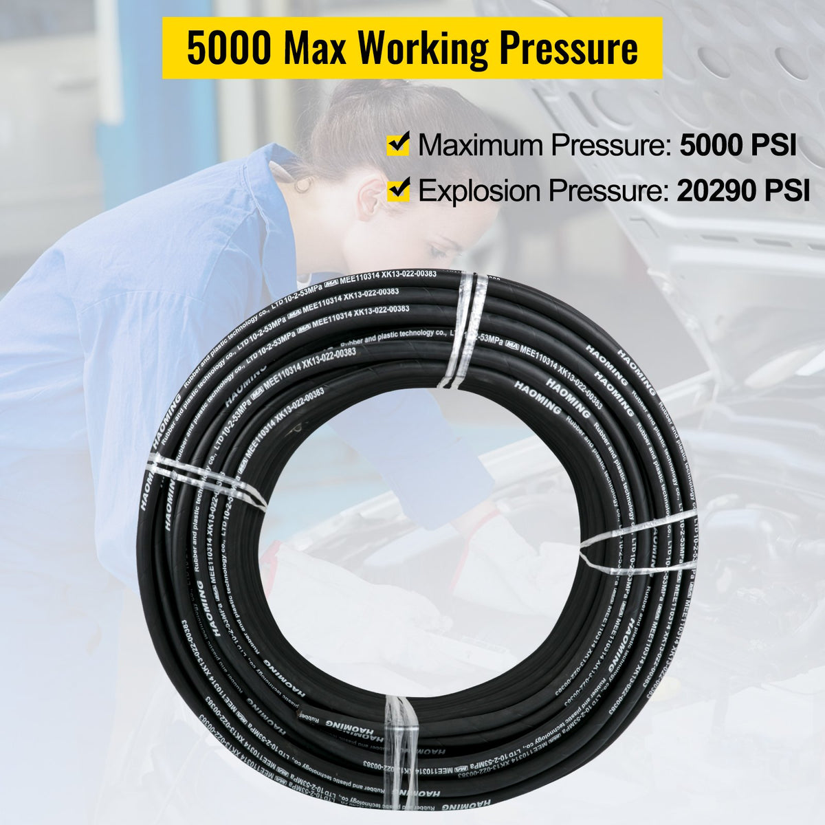 VEVOR Hydraulic Hoses - Select Your Configuration - 00PSIHFSUMIYF3QDMV0 - view 3