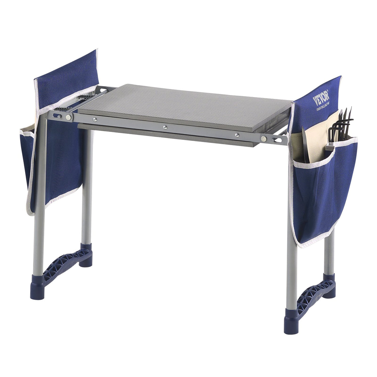 VEVOR Garden Kneeler and Seat, 11 in Wide Kneeling Pad, Heavy Duty Garden Kneeling Stool, Folding Garden Seat with 2 Tool Bags, Relieve Knee & Back Pain, Non-Slip Garden Bench for Women Grandparents - 10YCGDJW5730W39RX001V0 - view 10