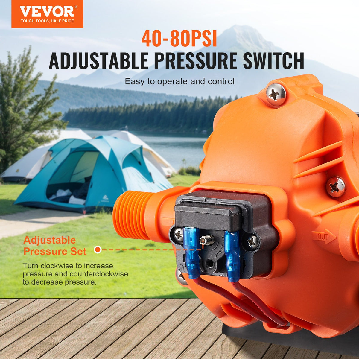 VEVOR 12 Volt Potable Water Pump - Select Your Configuration - 12VYYSB3Q35G3N0DNV9 - view 3