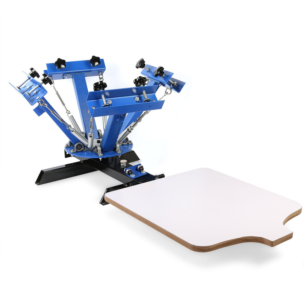 VEVOR 4 Color 1 Station Silk Screen Printing Press Printer With Adjustable Stand Flash Dryer - 401SYJ+18X18DXHGJV1 - view 3