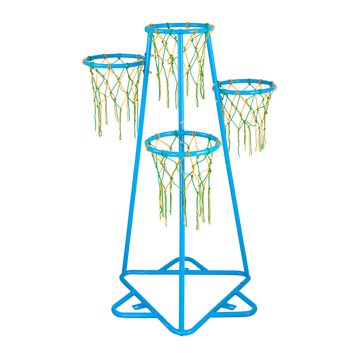 VEVOR Kids Basketball Hoop, 4-Hoop Child Basketball Hoops, Portable Basketball Stand with Adjustable Heights and 3 Balls, Indoor and Outdoor Basketball Toy Set for Children of All Ages, Boys & Girls - 4TLQJ140CM00DEUB5V0 - view 10