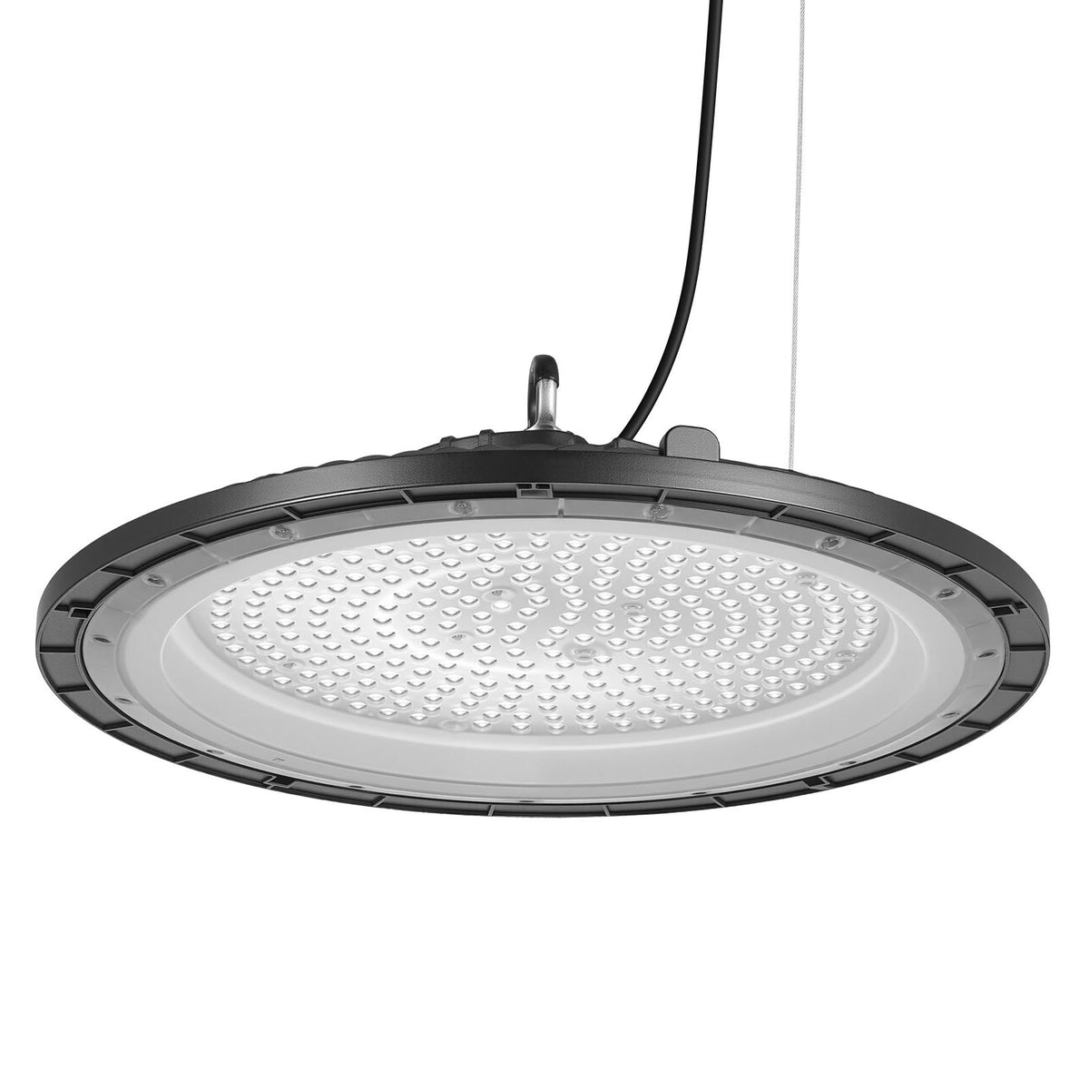 VEVOR 10 Pack LED High Bay Lights, 5000K 200W 30000LM Super Bright UFO LED Warehouse Shop Lights, IP65 Waterproof, 100-277V Wide Voltage for Warehouse Workshop Factory Gym Garage Barn, Black - 5000KHWD10PCTNOK2001V1 - view 10