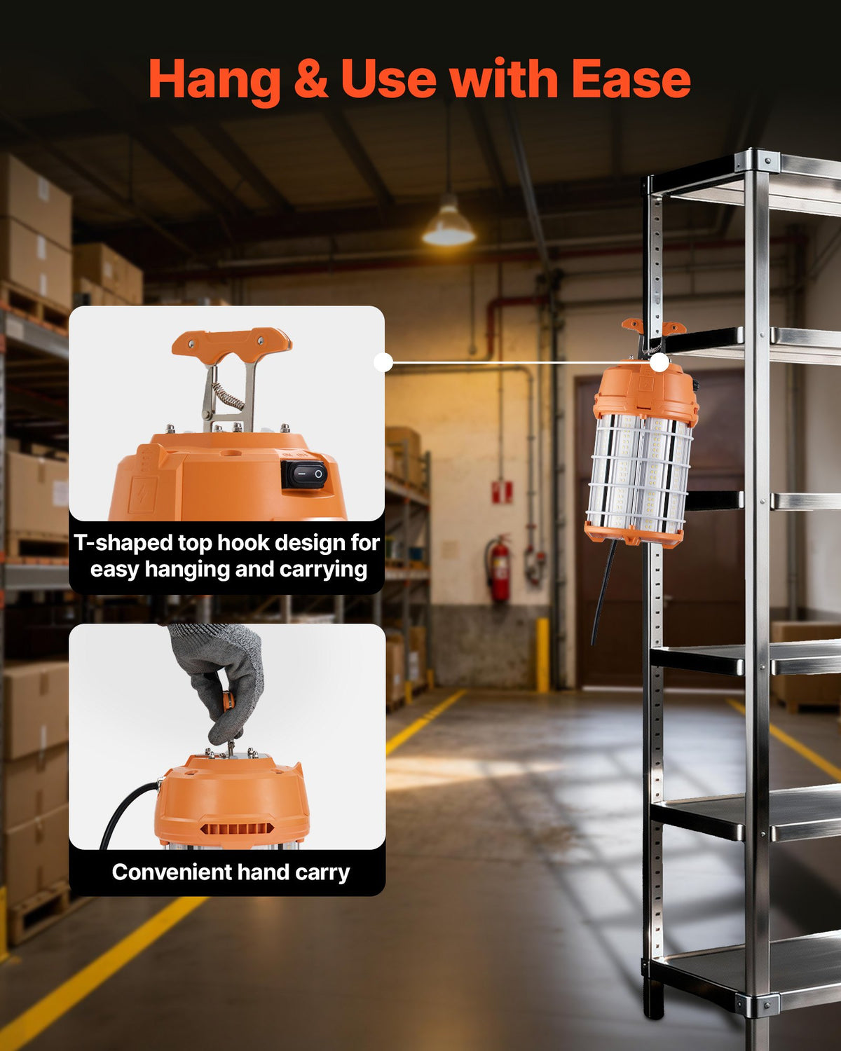 VEVOR Hanging Construction Lights - Select Your Configuration - 6JTZXGSJZD15SBGBT001V1 - view 3