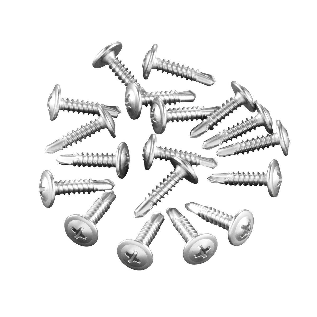 VEVOR #8 Self Drilling Wood Screws, 3/4 Inch Long 350 PCS Truss Head Wood Screws, Phillips Drive Quick Metal Self Tapping Screw, Stainless Steel and Full Thread, Screwdriver Bit Included, Silver - 8ZZLD300400GUZRER001V0 - view 10
