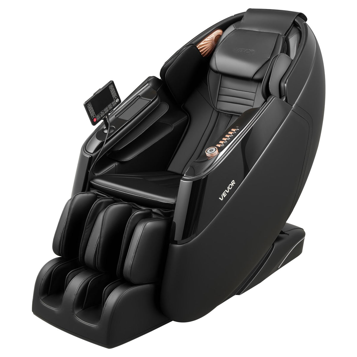 VEVOR Massage Chair, 4D Zero-Gravity Full Body Massage Chair with Extendable Footrest, Automatic Modes, Airbags, Waist & Leg Heating, Bluetooth Speaker, Touchscreen Control, for Home and Office Use - AMYLEDPBBSSL9VL3H001V1 - view 10