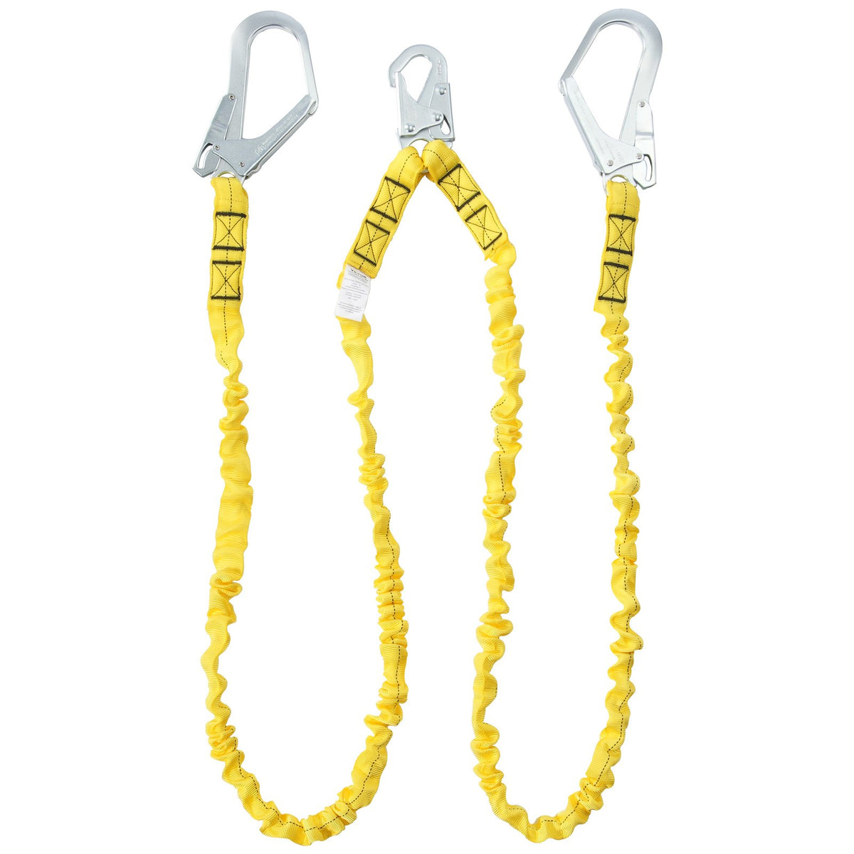 VEVOR 38mm Safety Lanyard, 6ft(1.83m) Fall Protection Lanyard with 2 Alloy Steel Snap Hooks, Retractable Safety Belt for Outdoor/Indoor Tree Climbing, 38KN Breaking Tension Lanyard, Yellow - AQGSSGYSSXWH2HFJGV0 - view 10