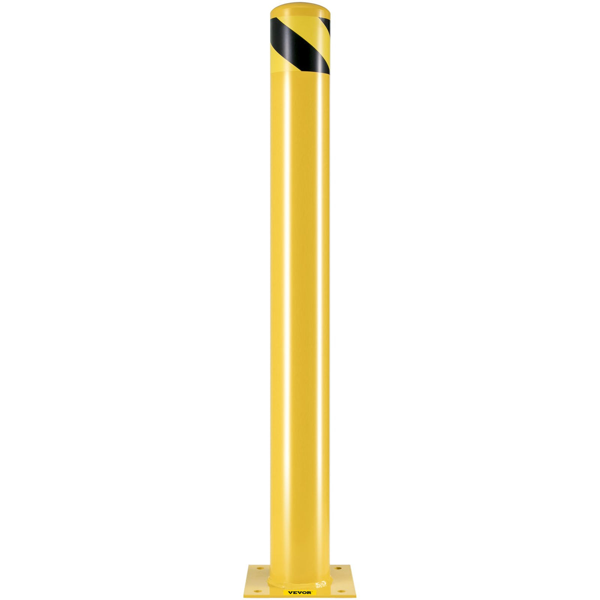 VEVOR Safety Bollard, 42 Inch Height Bollard Post, 4.5 Inch Diameter Steel Pipe Safety Bollard Post, Yellow Steel Bollard, Steel Safety Bollard with 8 Anchor Bolts, Perfect for Traffic-Sensitive Area - AQZYCHS424.52YZBJV0 - view 10
