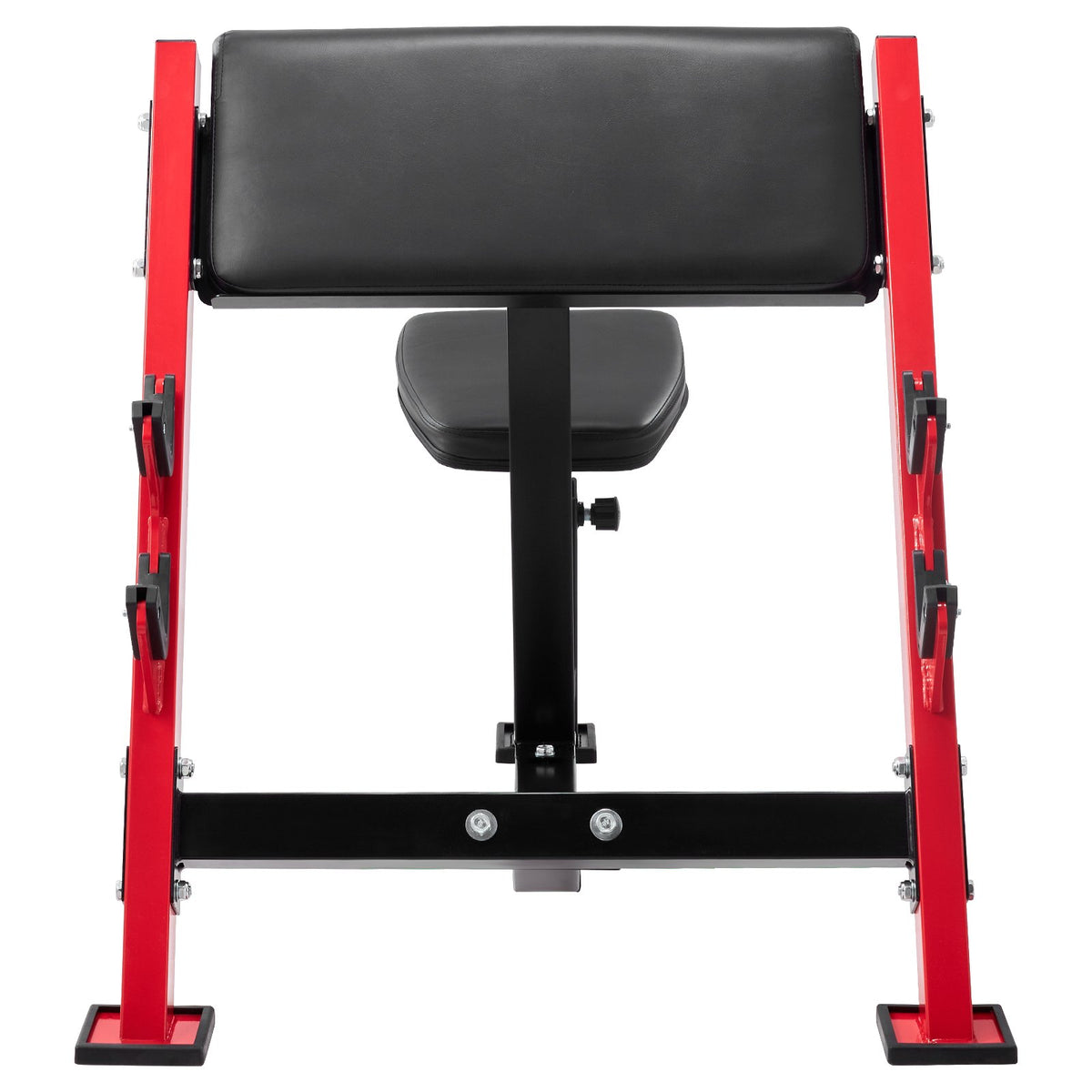 VEVOR Preacher Curl Bench, Strength Training Benches, Max load 660 LBS Home Gym Fitness Equipment, Seated Arm Isolated Barbell Dumbbell Bicep Station, Adjustable Weight Bench with Bar Holders - AXMSYKDJGDBKCAT1TV0 - view 10