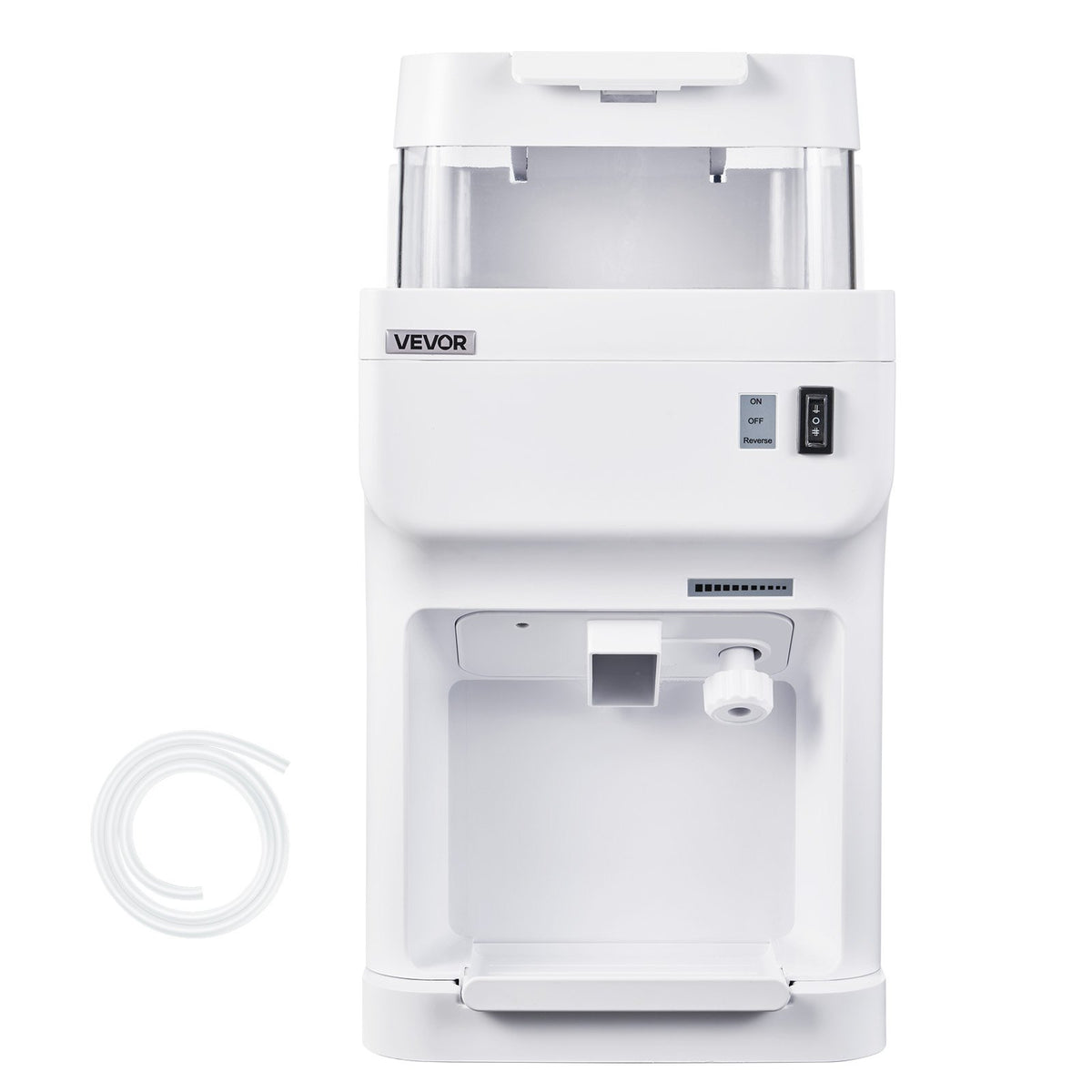 VEVOR Commercial Ice Shaver Crusher, 220lbs Per Hour Electric Snow Cone Maker with 8L Ice Cube Box, 350W 1500RPM Tabletop Shaved Ice Machine for Parties Events Bar, Home and Commercial Use (White) - BBJBS350WBDHM86IJ001V1 - view 10