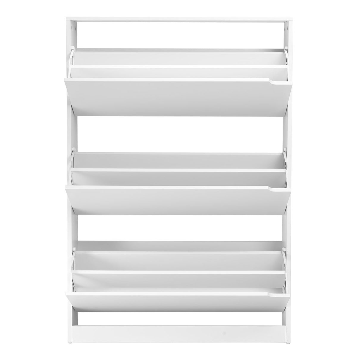 VEVOR Shoe Cabinet with 3 Flip Drawers, Modern Shoes Storage Cabinet with Anti-Tipping Device, Freestanding Shoe Rack Organizer, Ideal for Entryway, Hallway, Bedroom, Living Room, Closet, White - BCGBMJQTCZXJQU2HI001V0 - view 10