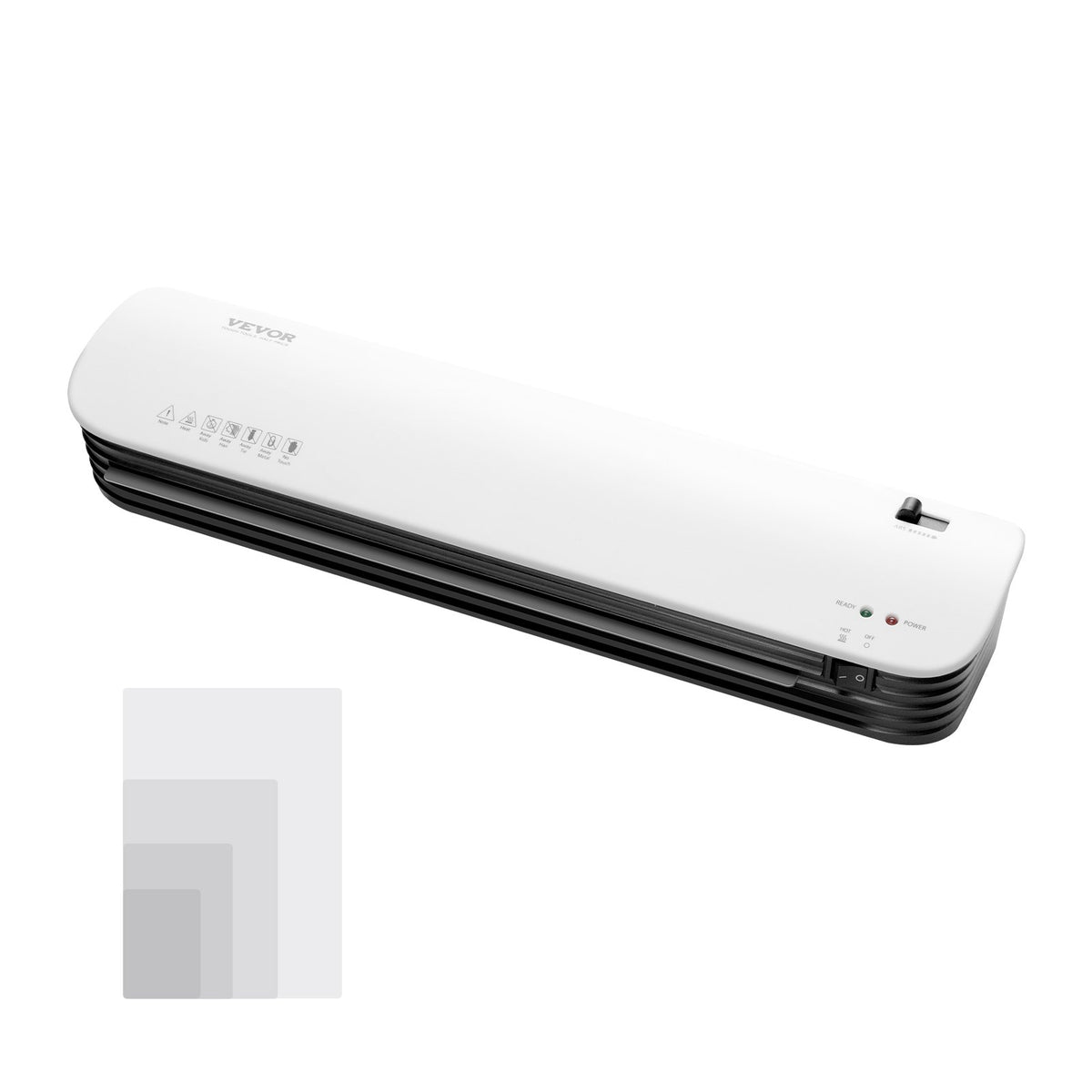 VEVOR Laminator Machine, Thermal Laminator for Max A3 Paper Size, 2-3 min Quick Warm Portable Laminator, 3-5 mil Thickness, Ideal for Home, Office, Business, or School Supplies, White + Black - BGFMJA3RY35MSW255V1 - view 10