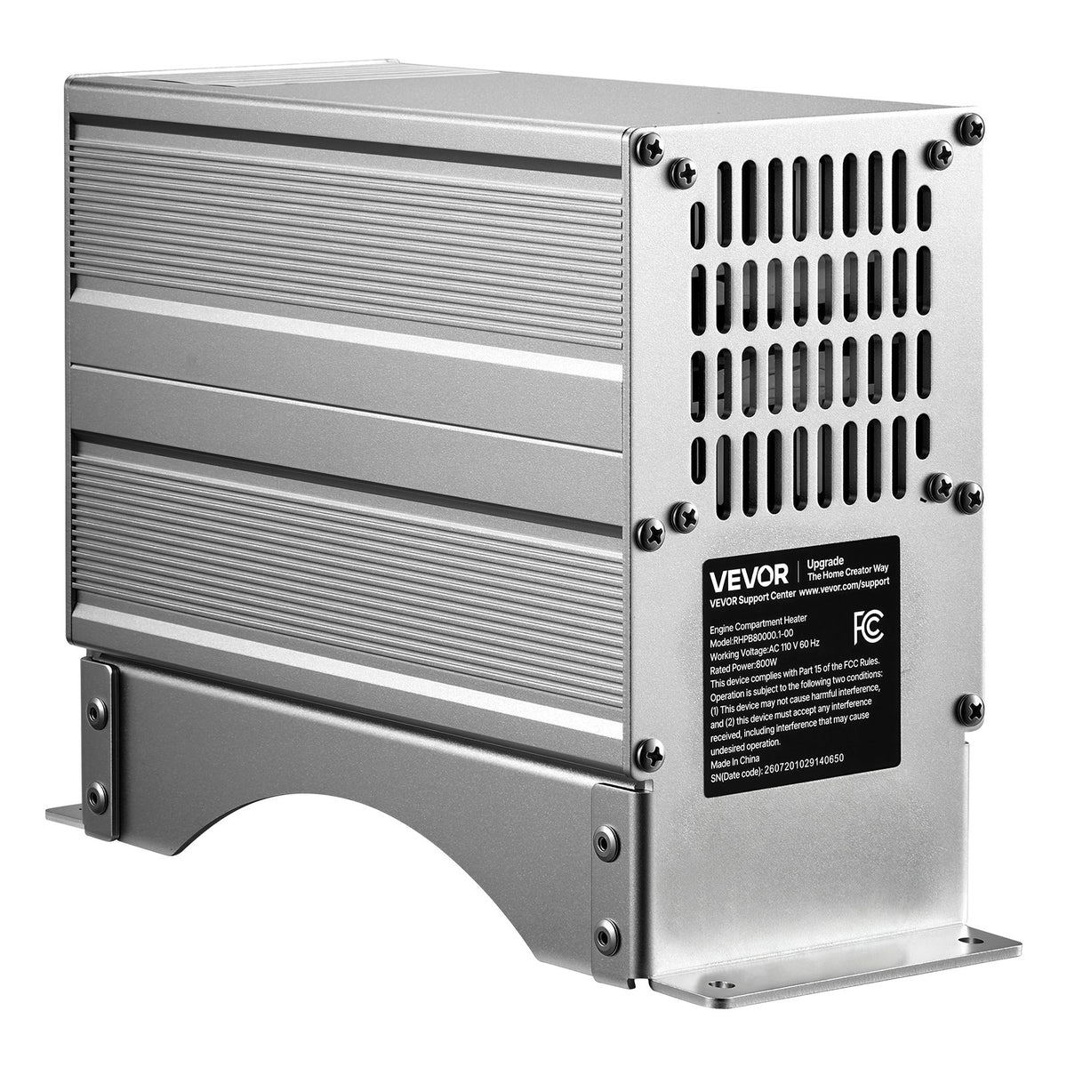 VEVOR Boat Engine Compartment Heater, 800W Bilge Heater Fit Boats Up to 35FT, with Self-Regulating PTC Element & Automatic Thermostat, IP68 Waterproof Fan