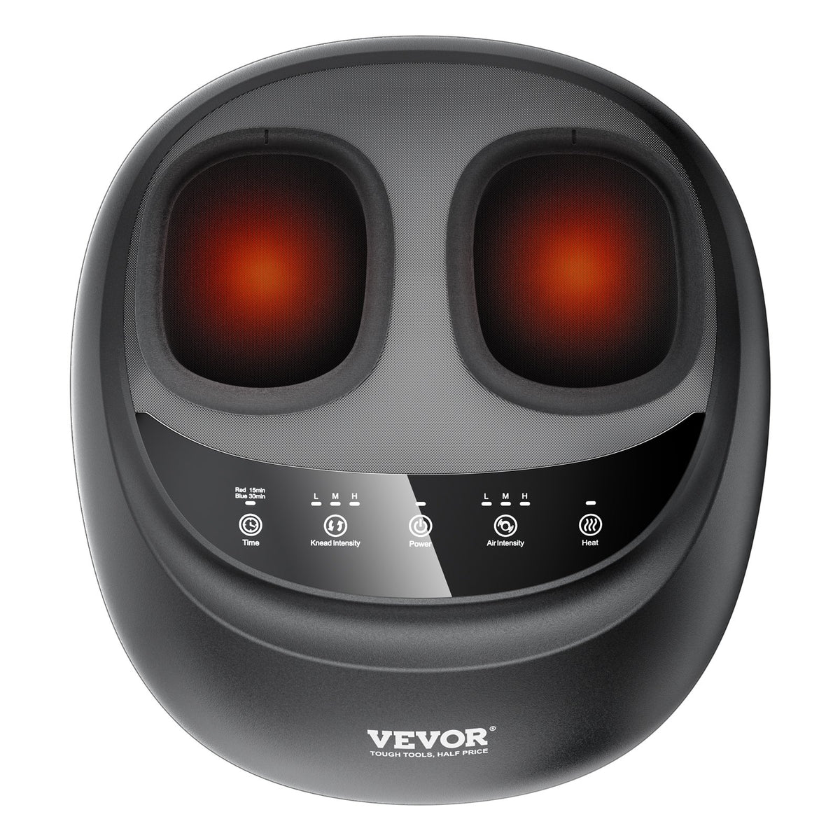 VEVOR Foot Massager Machine with Heat, Deep-Kneading, Compression, and Shiatsu for Plantar Fasciitis, Neuropathy, Gifts for Men, Women - Fits up to Men Size 12 - BGSJDAMQHSZYMU81IV1 - view 10