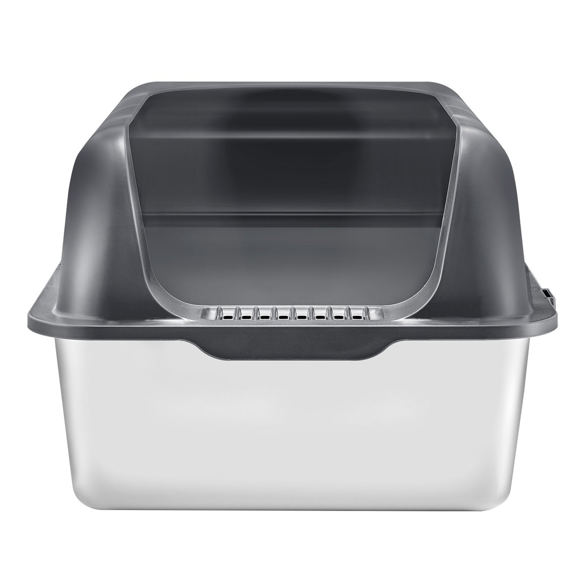 VEVOR Cat Litter Box, 6 inches Deep, XL Extra Large Stainless Steel Cat Litter Box with Scoop, Wide Filtering Foot Board & High Sides, Enclosed Odor-Free Easy-to-Clean Litter Box, Fit for Big Cats - BKFSMSPSHSBX1JXH4V0 - view 10