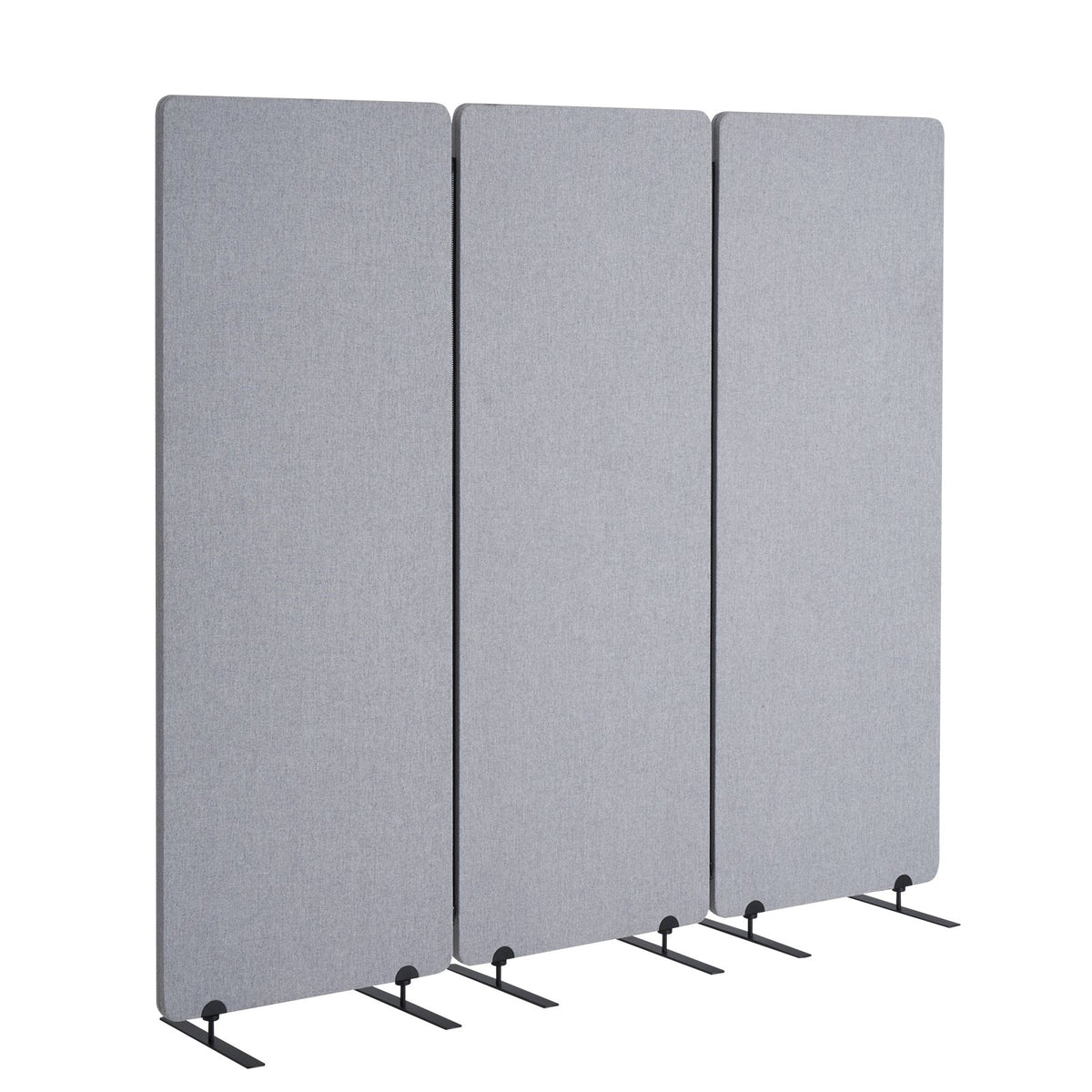 VEVOR 2FT Room Divider, 3 Panel PET Polyester Soundproof Room Screen, Folding Privacy Divider Portable Partition Divider for Room Separation, Freestanding Room Partitions for Office Study, Grey - BLFWFGQ3MB24LHWZRV0 - view 10