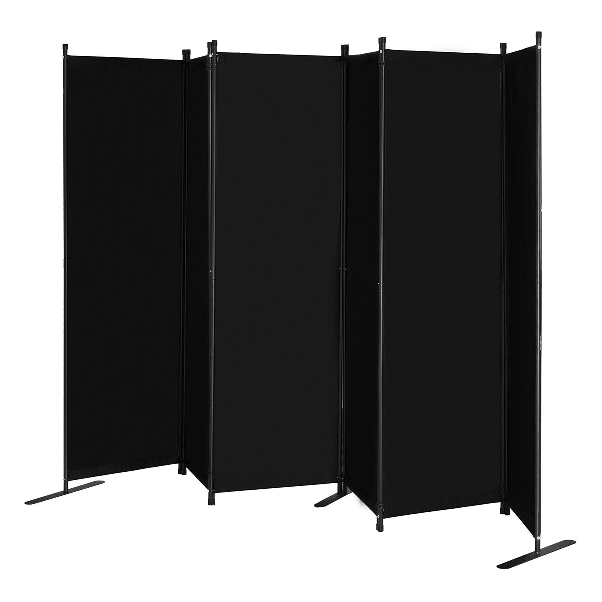 VEVOR Room Divider, 6 Panel Room Divider, Folding Privacy Screen and Portable Partition Divider for Room Separation, Freestanding Room Partitions for Office, Bedroom, Study, Black - BLFWFGQ6MB22N6CD6V0 - view 10