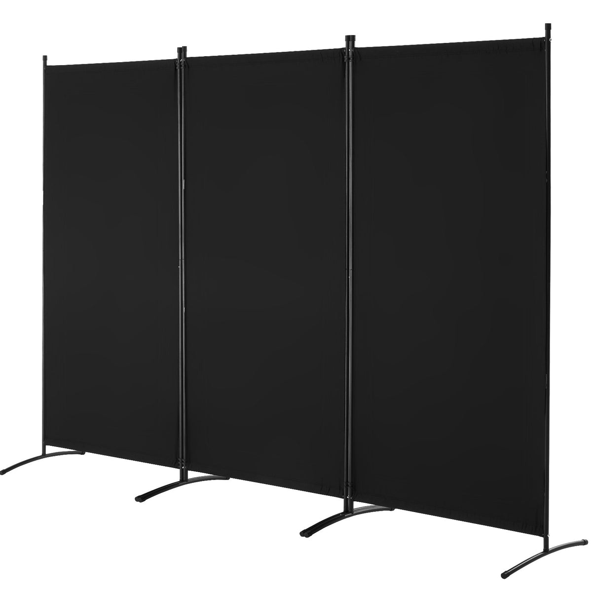 VEVOR Room Divider, 3 Panel Room Divider, Folding Privacy Screen and Portable Partition Divider for Room Separation, Freestanding Room Partitions for Office, Bedroom, Study, Black - BLFWFGQSMB34DAB0VV0 - view 10