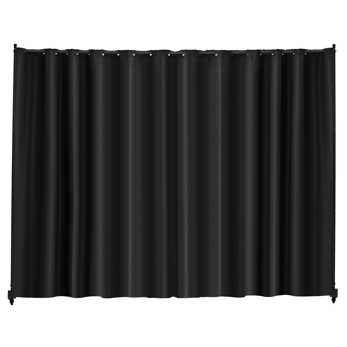 VEVOR Room Divider, Portable Panel Room Divider with Wheels Curtain Divider Stand, Freestanding Room Divider Privacy Screen for Office, Bedroom, Dining Room, Study, Black - BLPF96120INCYUPD6V0 - view 10