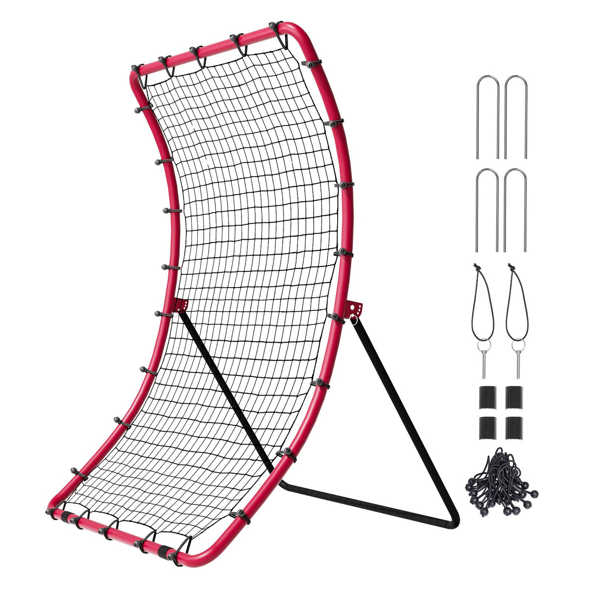 VEVOR Baseball And Softball Rebounder Net, 4 x 5.5 ft PitchBack Baseball Pitching Nest, Pitch Return Trainer Rebound Net with Pitching Target, All Angle Fielding Rebound Net for Grounders Pop Flies - BQHDWHXWJDKDFWHYHV0 - view 10